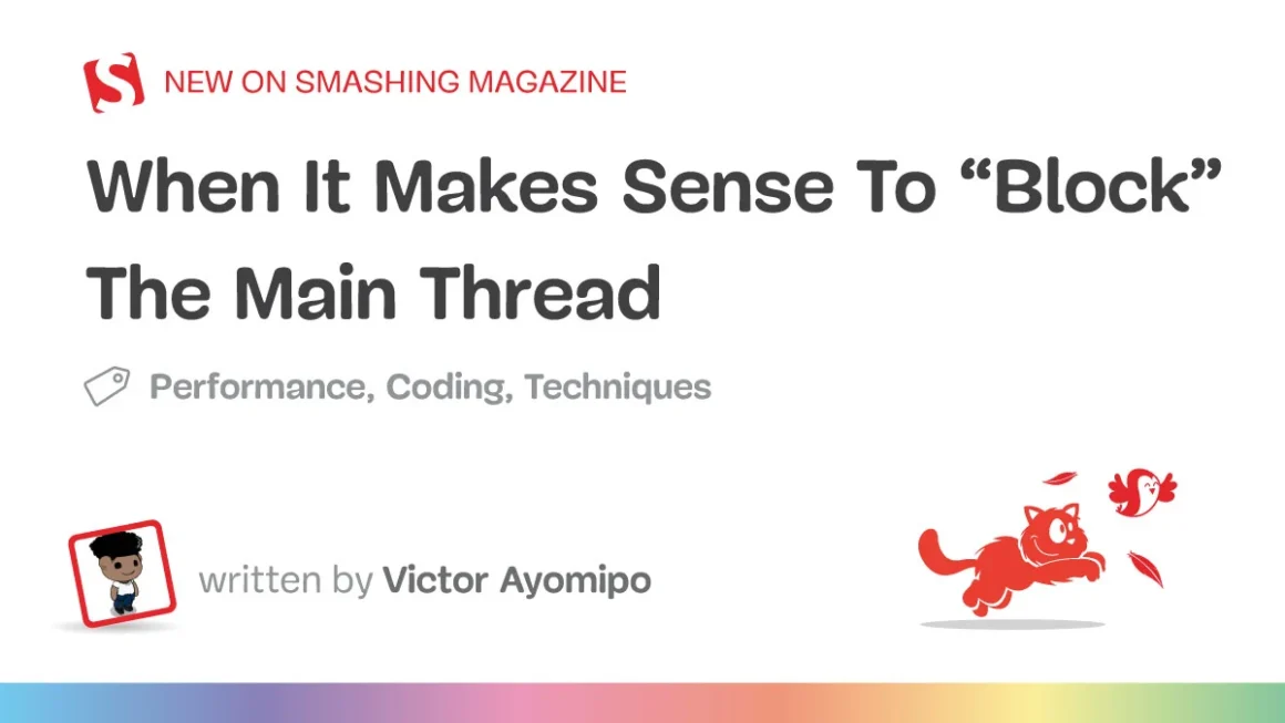 Beyond the Sacred Rule: When Blocking the Main Thread Is the Better Choice