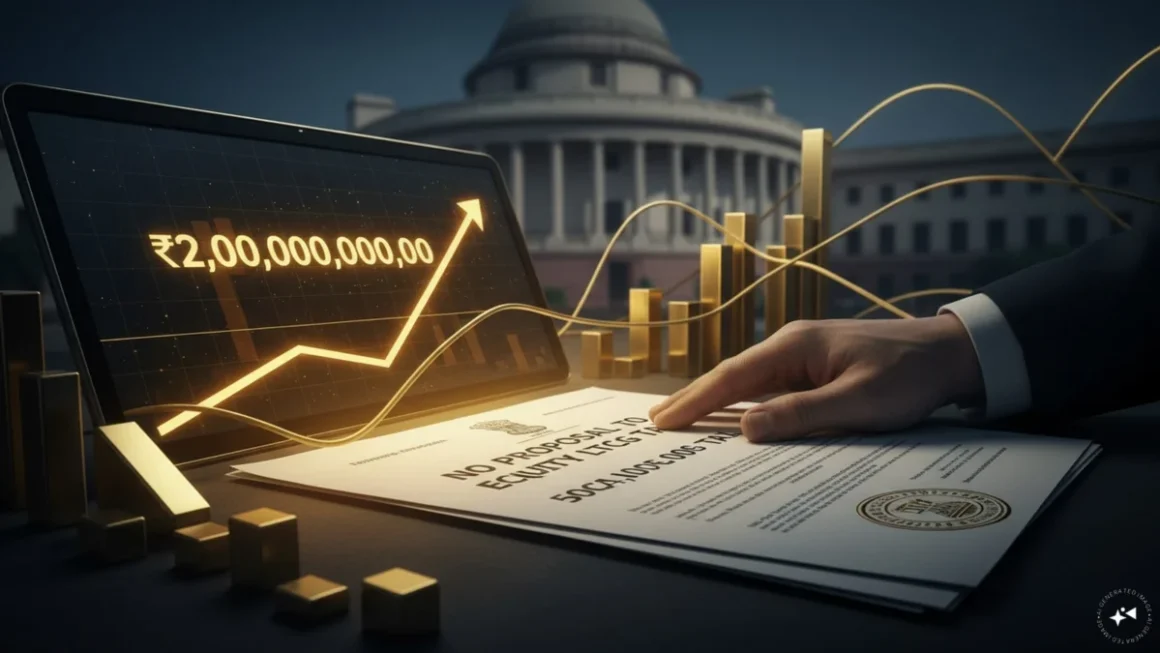 Government Reaffirms Commitment to LTCG Tax Regime: No Plans to Scrap Levy on Equities