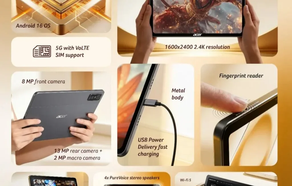 Acer Expands Productivity Horizon: The New Iconia Tab 11 5G and 12 5G Launch in India