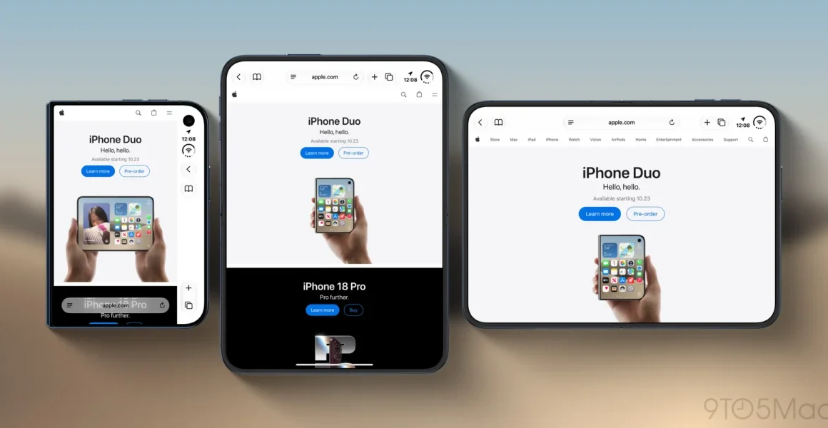 Apple Explores Safari Overhaul for iPhone Duo Outer Display to Solve Screen Real Estate Crunch