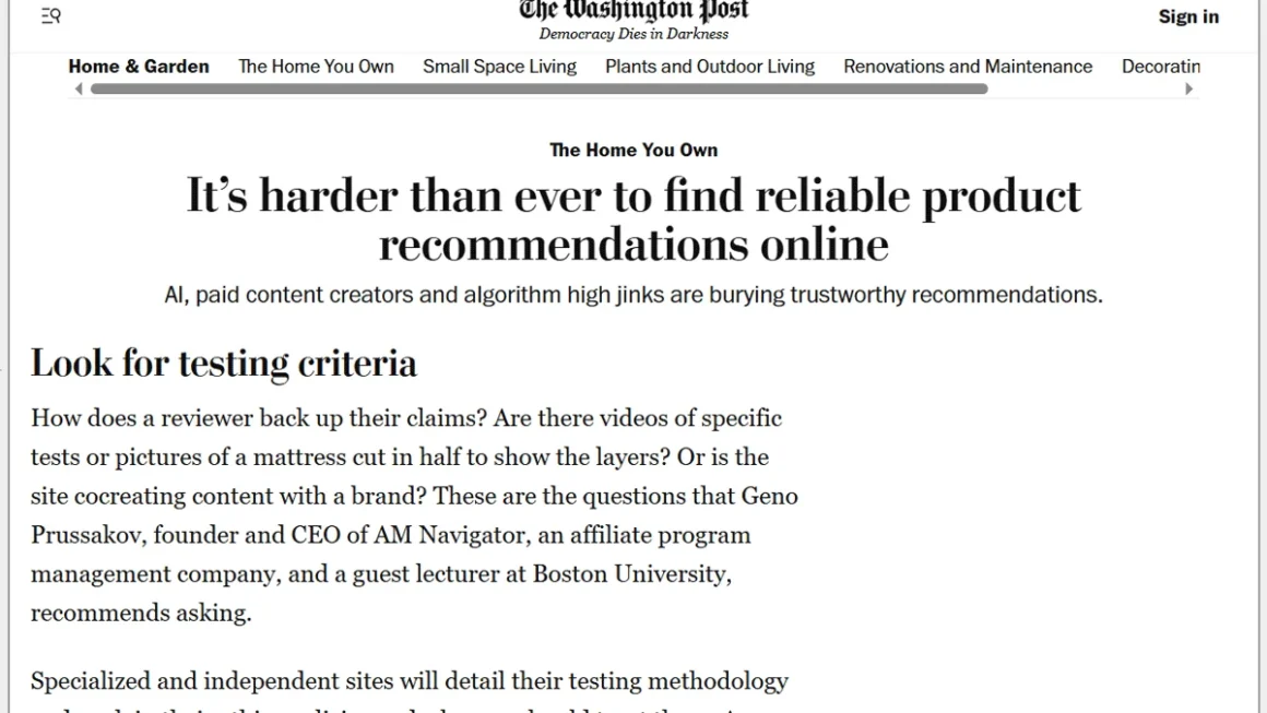 Behind the Paywall and the Pitch: How Major Media Outlets Monetize Product Recommendations—And How Consumers Can Navigate Them
