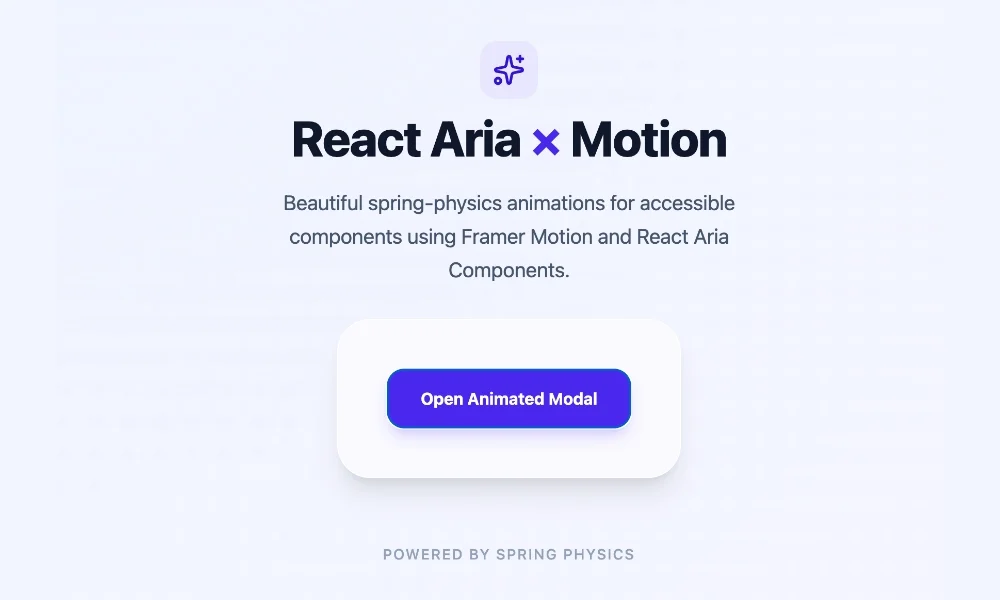 Breathing Life into Headless UI: A Comprehensive Guide to Animating React Aria Components