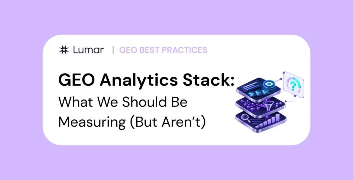 Building the Modern GEO Analytics Stack: How to Measure AI Search Visibility Beyond Traditional SEO