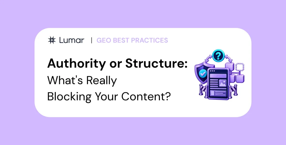 Decoding Generative Search: Is Your Content Suffering from an Authority Gap or a Structural Flaw?