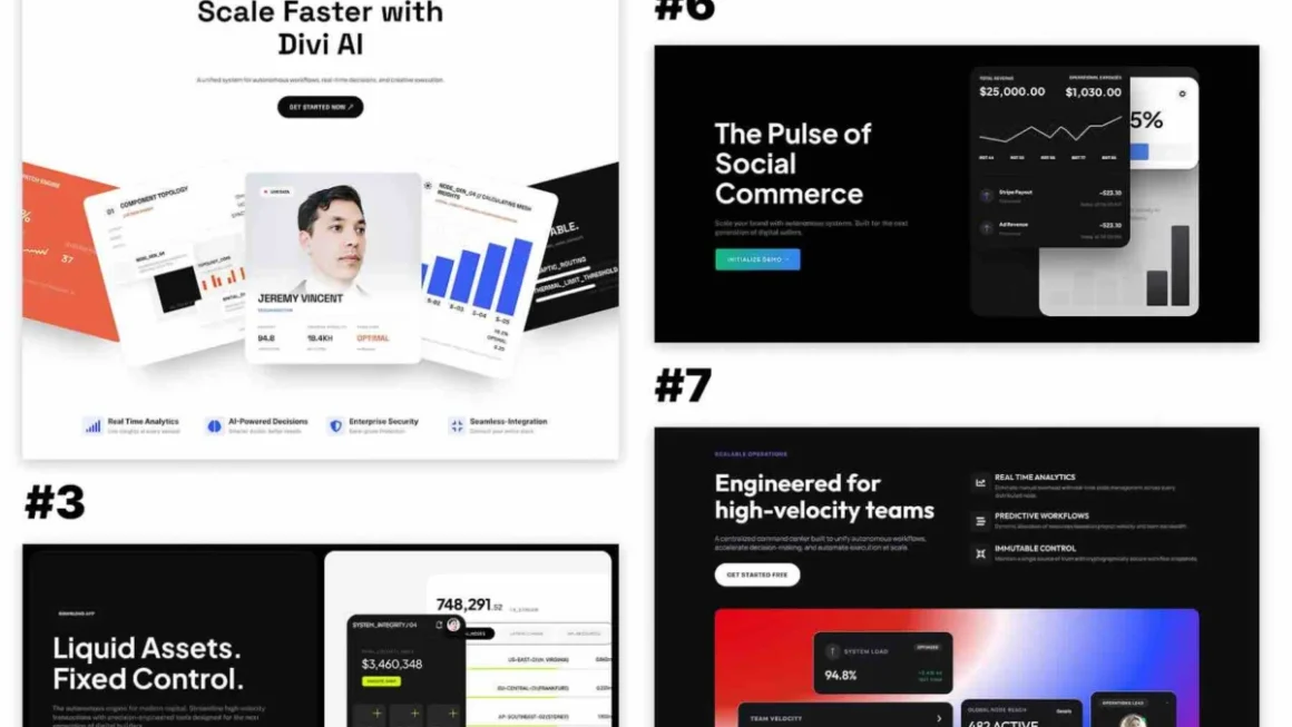 Elevating Digital First Impressions: Introducing 7 Professional UI Hero Sections for Divi 5
