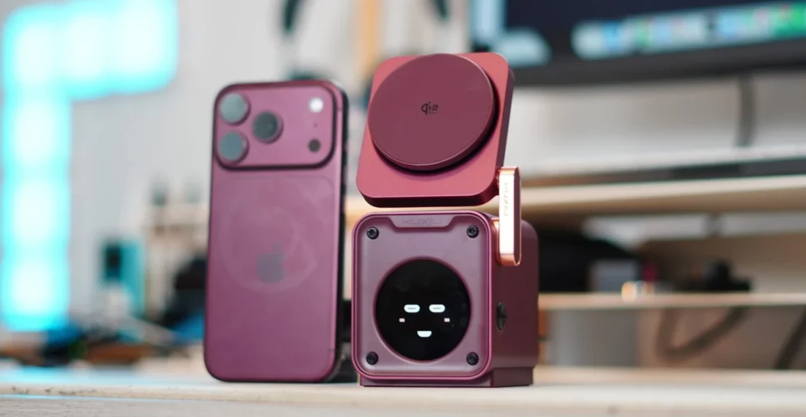 Kuxiu Unveils Burgundy D5 5-in-1 Charging Station to Match Apple’s iPhone 18 Pro Lineup