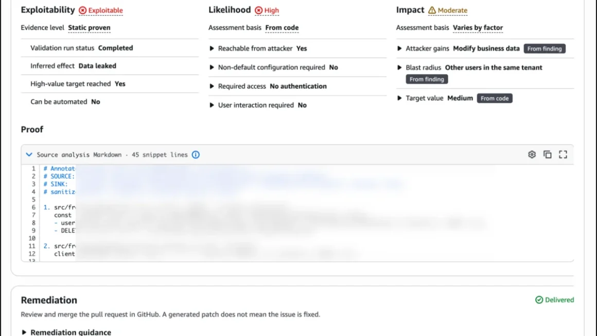 Revolutionizing Application Security: Amazon Web Services Announces General Availability of AWS Continuum for Code Vulnerabilities