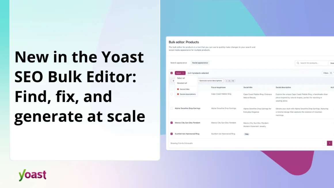 Streamlining SEO: Yoast Unveils Major Overhaul to Bulk Editor Tool
