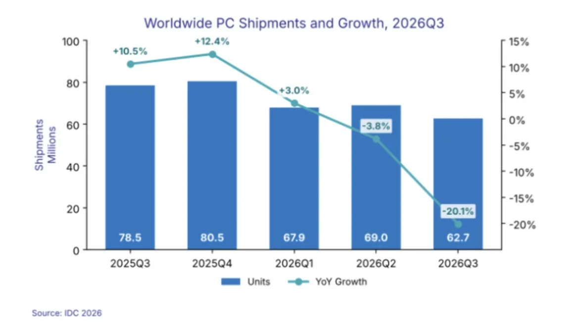 The Great Hardware Freeze: Global PC Shipments Plummet 20% Amid Persistent ‘RAMageddon’