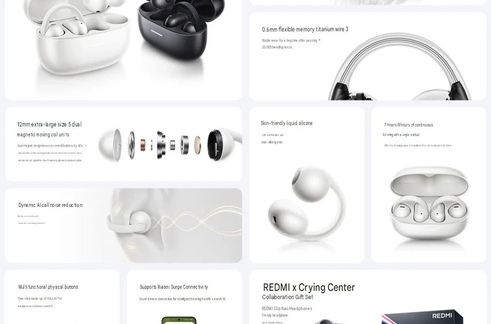 Xiaomi Expands Audio Ecosystem: The REDMI Clip Neo Debuts with Ergonomic Innovation and Advanced AI Integration
